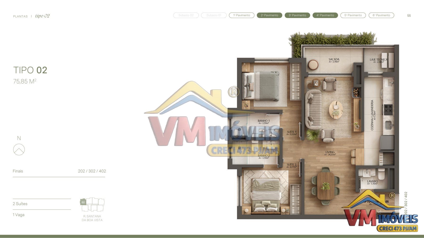 Aflorea | Apartamento 402 — Plantas — foto 5