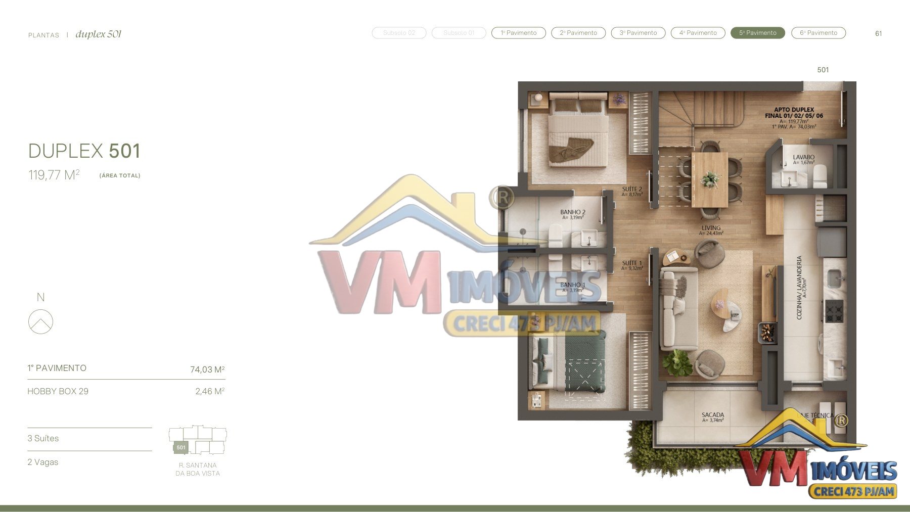 Aflorea | Duplex 501 — Plantas — foto 5