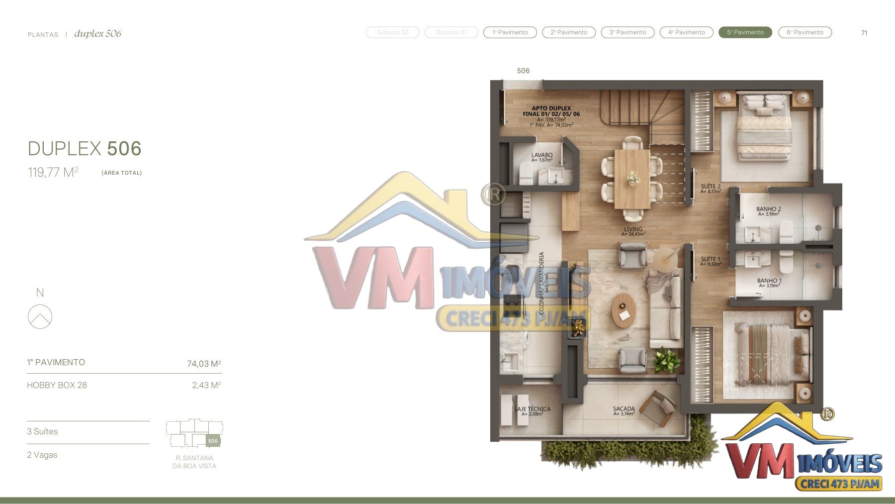 Aflorea | Duplex 506 — Plantas — foto 5