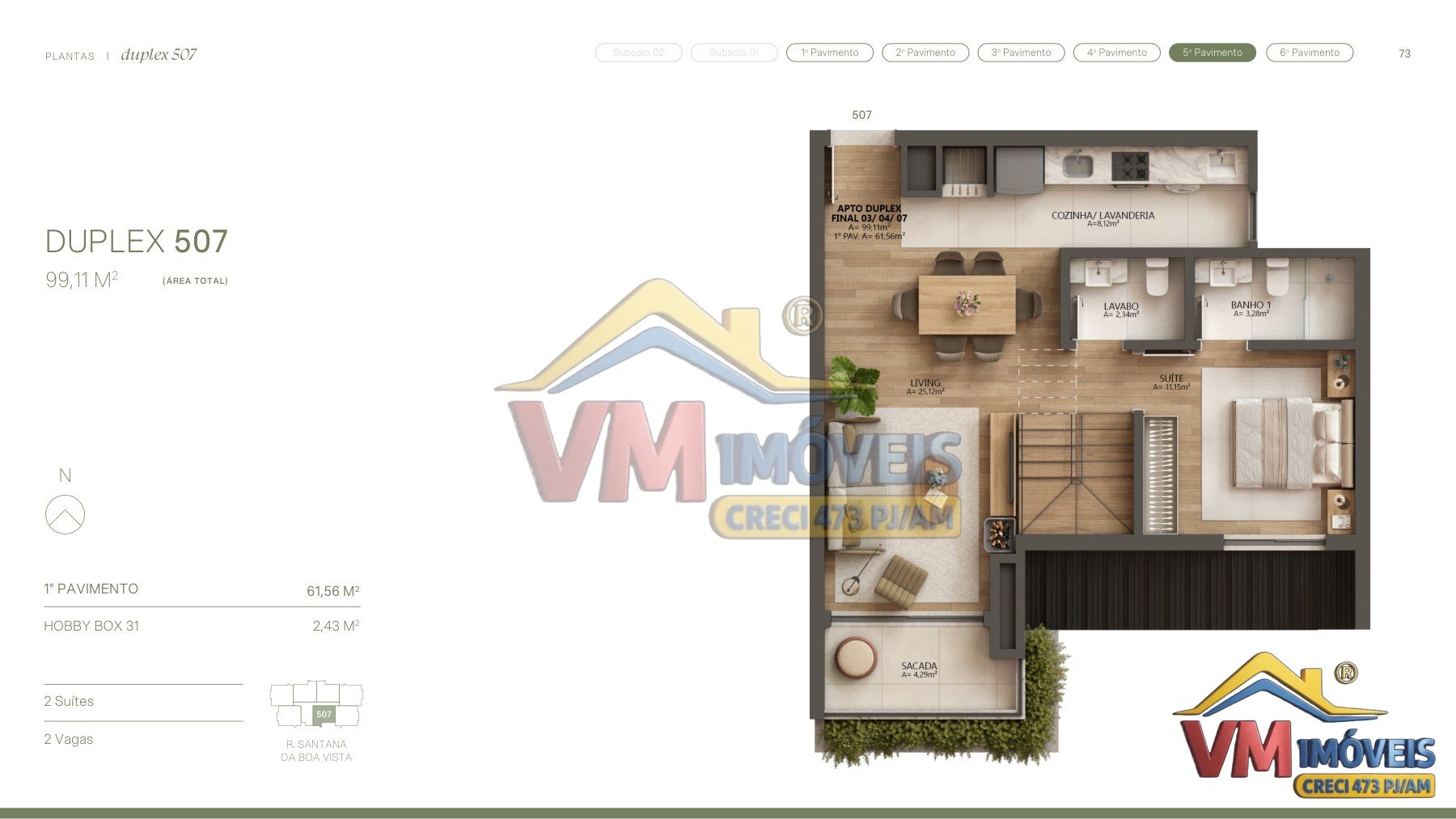 Aflorea | Duplex 507 — Plantas — foto 5