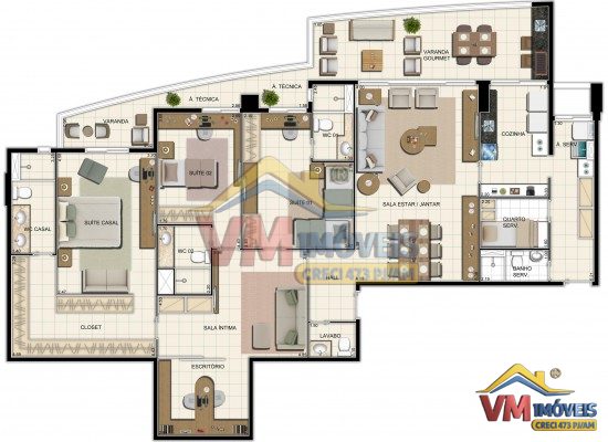Vision — Torre Speranza · Unidade 402 — Plantas — foto 3